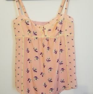 Corset floral tank